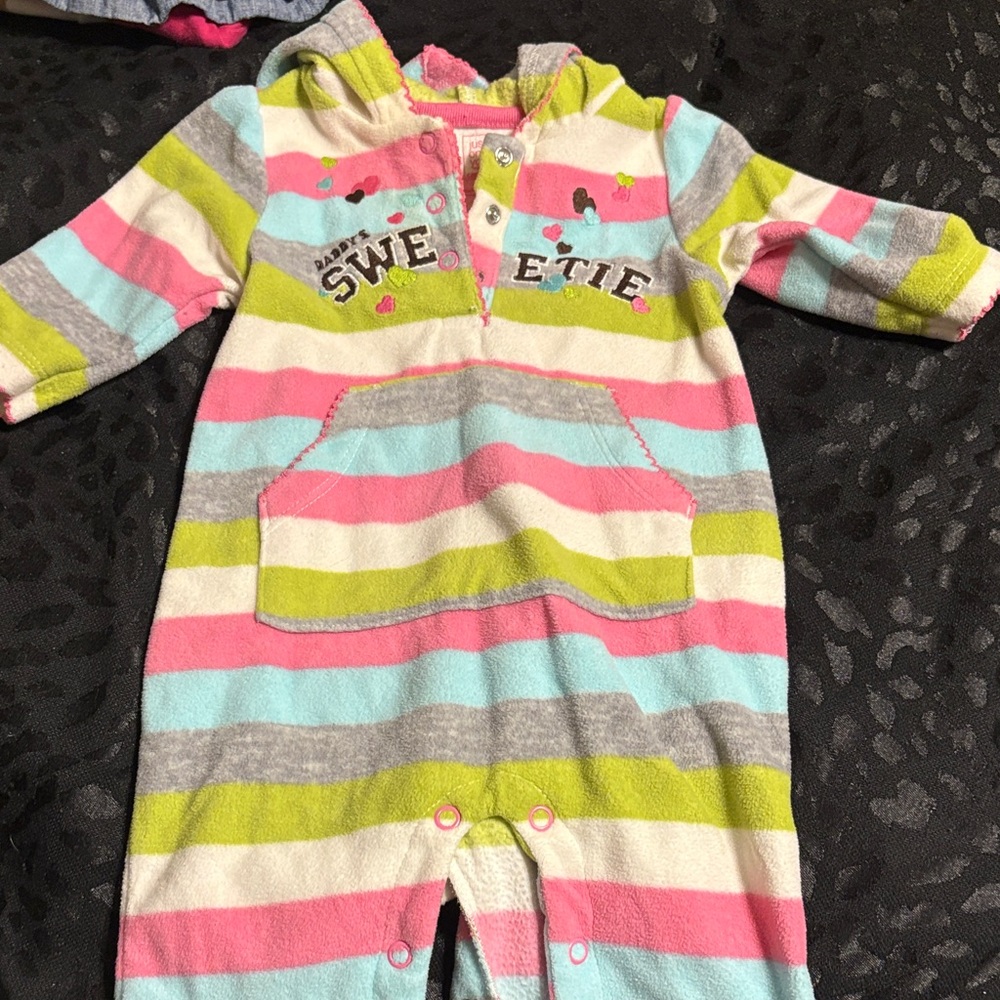 Sweetie Striped Kids Footie